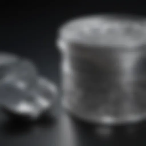 Elegant silver cleaning solution in a sophisticated container