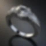 Innovative synthetic diamond wedding ring design