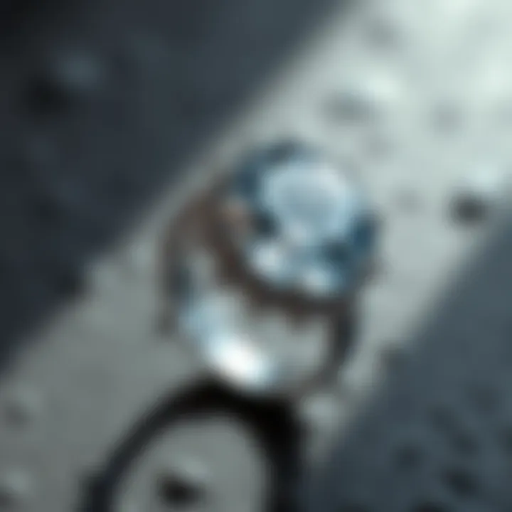 3D Render of a Gemstone Ring via CAM Technology A detailed 3D render of a gemstone ring produced through CAM technology