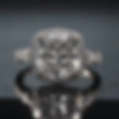 Radiant Elegance of Cubic Zirconia Elegant cubic zirconia engagement ring on display
