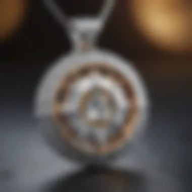 Celestial Splendor in Lab-Grown Diamond Pendant Dazzling lab-grown diamond pendant with a celestial-inspired motif