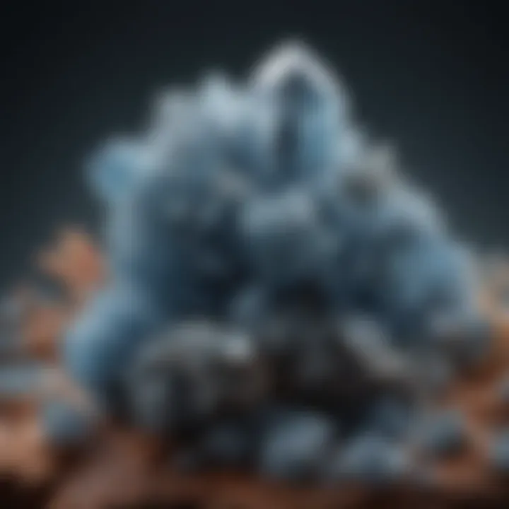 An arrangement of celestite in various forms, highlighting its diverse applications