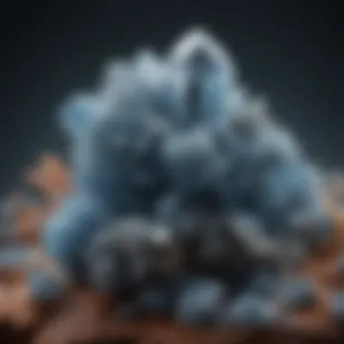 Diverse Applications of Celestite An arrangement of celestite in various forms, highlighting its diverse applications