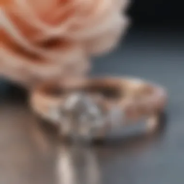 Chic Rose Gold Engagement Ring