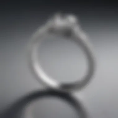 Minimalist silver engagement ring with modern flair