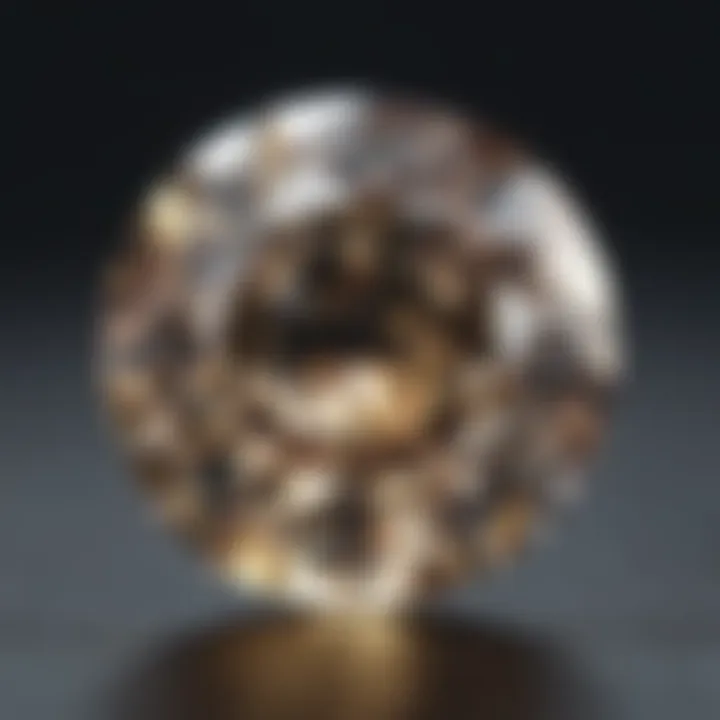 Visual representation of clarity grades in diamonds