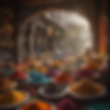 Colorful Spice Market in Mumbai
