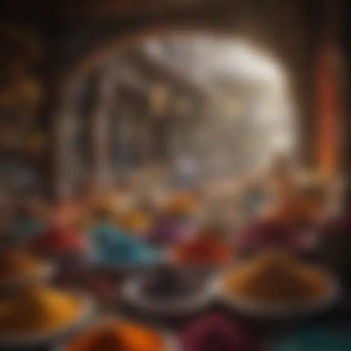 Colorful Spice Market in Mumbai