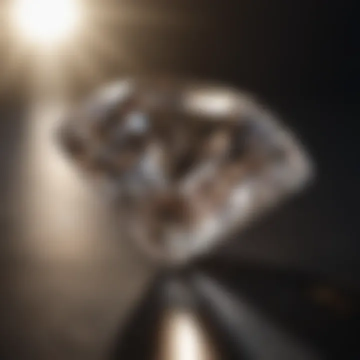 A Forever Brilliant diamond reflecting exceptional light performance.