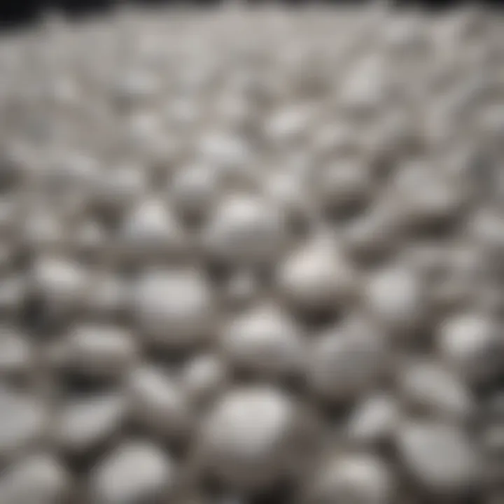 An infographic illustrating the geological formation of white stones.