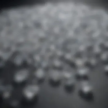 Diverse White Gemstones A collection of various white gemstones displayed elegantly.
