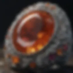 Stunning Rock and Spark jewelry piece highlighting intricate gemstone details