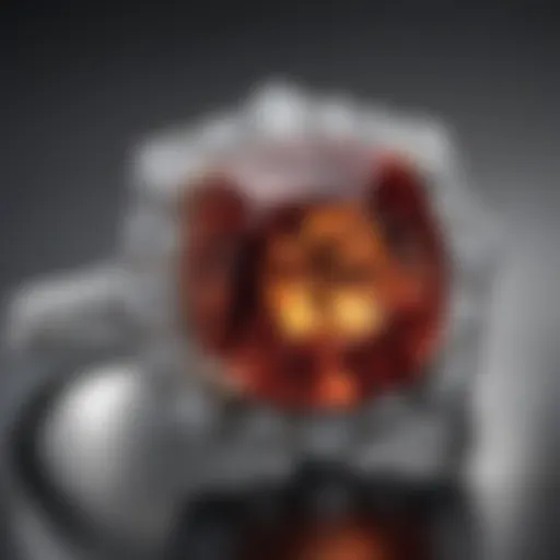Radiant Crown of Light Engagement Ring showcasing unique gemstone cut