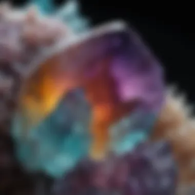 Radiant Rainbow Fluorite A vibrant rainbow fluorite specimen showcasing its colorful layers