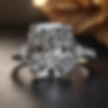 Mesmerizing brilliance of a 7 carat cushion cut diamond ring