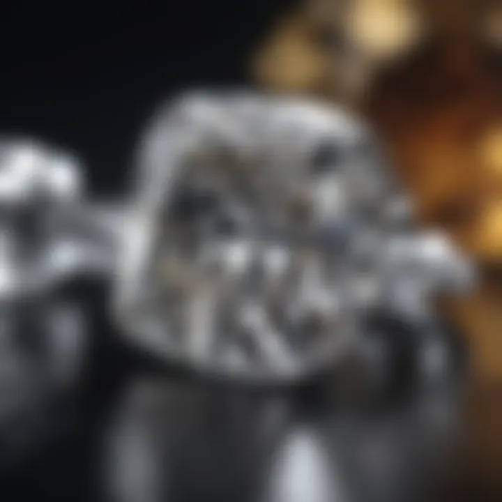 Cushion cut diamond showcasing exceptional brilliance