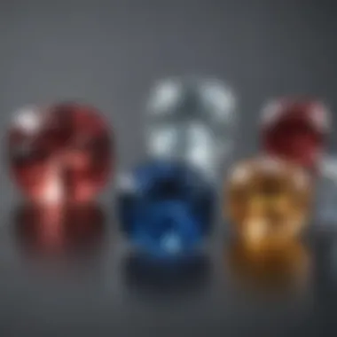 Cushion Cut Settings Comparison of cushion cut gemstones in different settings