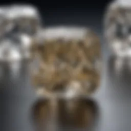 Elegant cushion cut rectangle diamond showcasing its unique facets