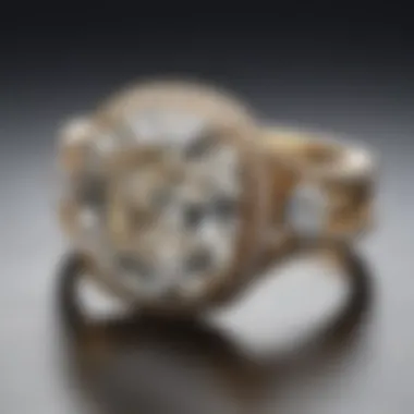 Cushion-Cut Diamond in Contemporary Jewelry An elegant cushion-cut diamond ring set in a luxurious gold band.