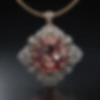 Masterfully Cut Diamonds Adorning Custom Pendant Intricate Diamond Cut for Custom Pendant