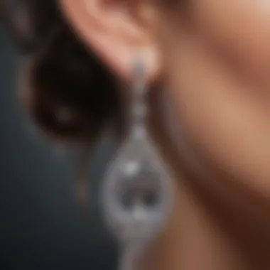 Opulent Diamond Drop Earrings Luxurious Diamond Drop Earrings