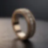 Elegant wedding band with intricate design