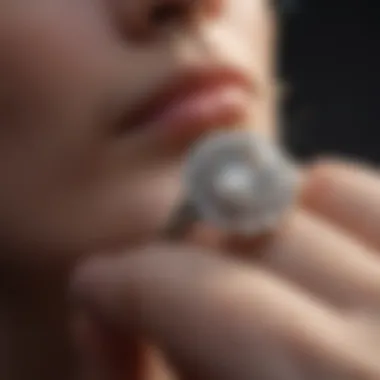 Care and Maintenance of Delicate Engagement Rings A serene setting focusing on the care and maintenance of delicate engagement rings.