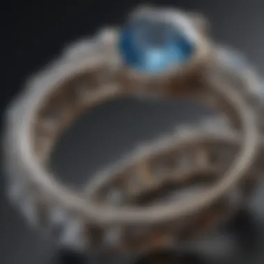 Materials Used in Delicate Engagement Rings An array of materials used in crafting delicate engagement rings, including metals and gemstones.
