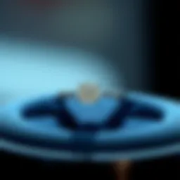 Elegant display of a delicate solitaire ring showcasing a brilliant diamond