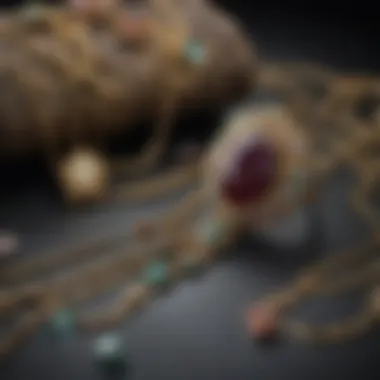 The historical significance of the Denver Jewelry Show represented through vintage jewelry pieces.