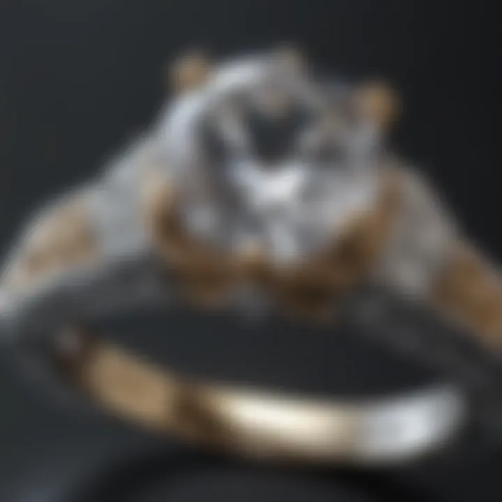 Craftsmanship Detailing on Diamond Ring