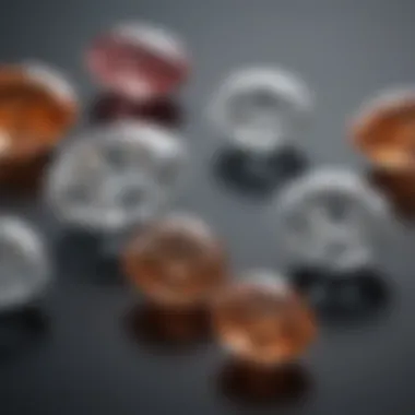 Comparing Diamond Cuts: Cushion vs Others A comparison chart displaying various diamond cuts including cushion, round, and princess cuts.