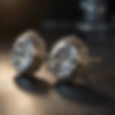 Diamond earrings valuation process