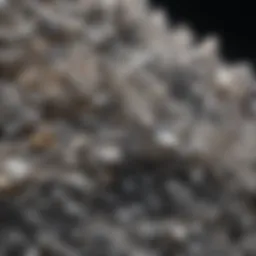 Close-up view of diamond grit powder showcasing its crystalline structure