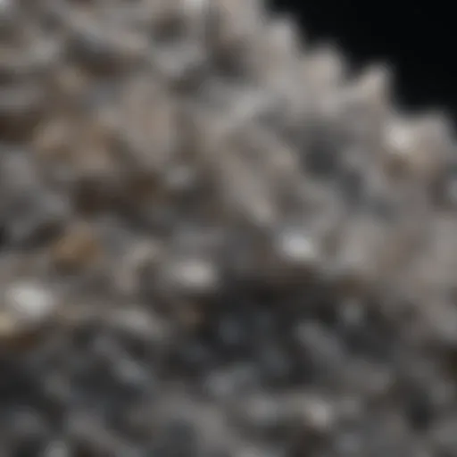 Close-up view of diamond grit powder showcasing its crystalline structure