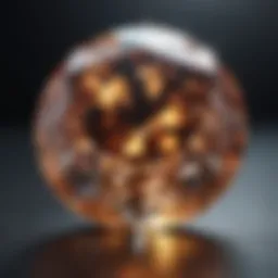 Sparkling Diamond Reflecting Light