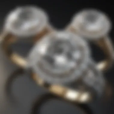 Carat Comparison Diamond ring with varying carat sizes illustrating value differences