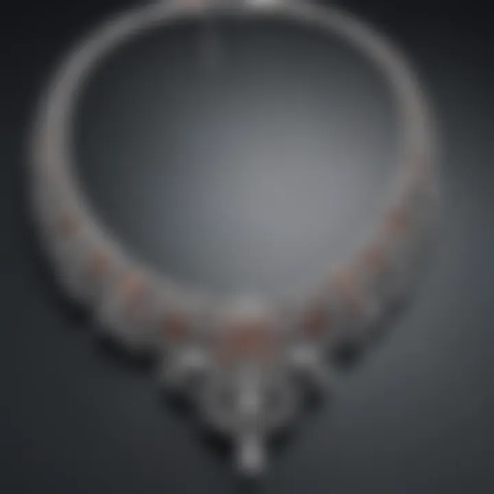 A variety of diamond necklace designs showcasing different styles and settings