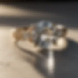 Elegant White Sapphire Ring in Sunlight