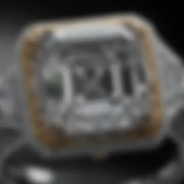 Intricate Details Intricate details and facets of the 2kt emerald cut diamond ring