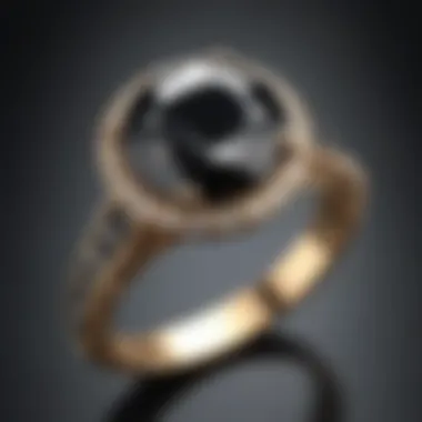 Mysterious allure of black diamond ring