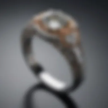 Sculptural Modernity Sculptural and contemporary wedding ring design