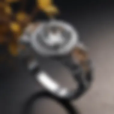 Vine Elegance Delicate vine-inspired wedding ring details