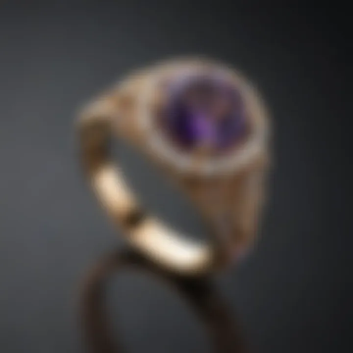 Elegant Amethyst Ring Design