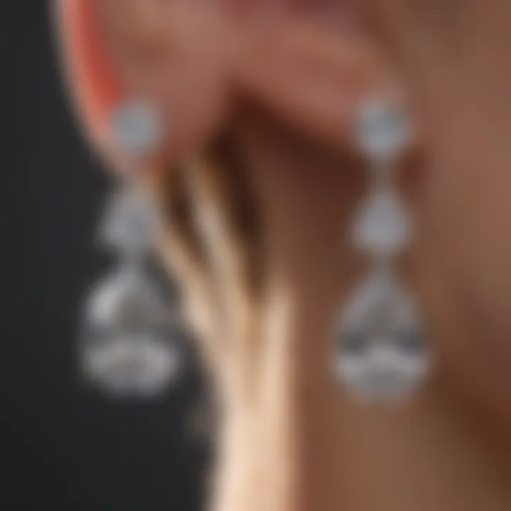 Elegant One Carat Cubic Zirconia Earrings