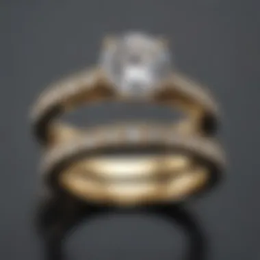 Elegant 1 Carat Wedding Ring Set with Matching Band