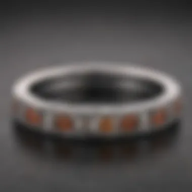 Elegant minimalistic wedding band