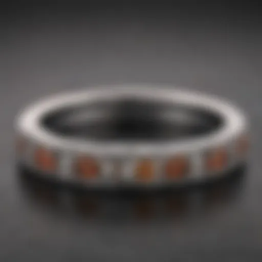 Elegant minimalistic wedding band