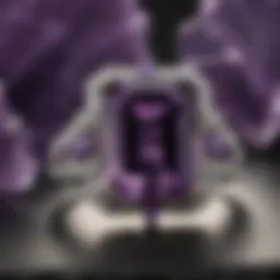 Exquisite Amethyst Gemstone in Emerald Cut