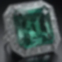 Exquisite 5 Carat Emerald Cut Diamond Radiating Brilliance